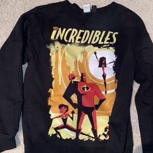 incredibles Disney black sweater